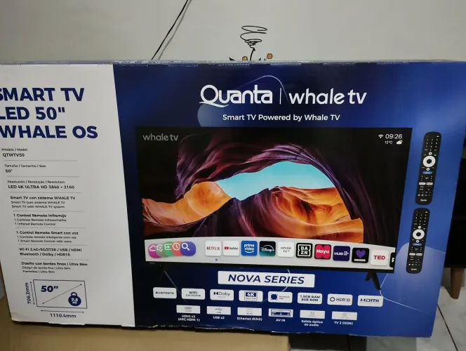 Tv 50 polegada nova
