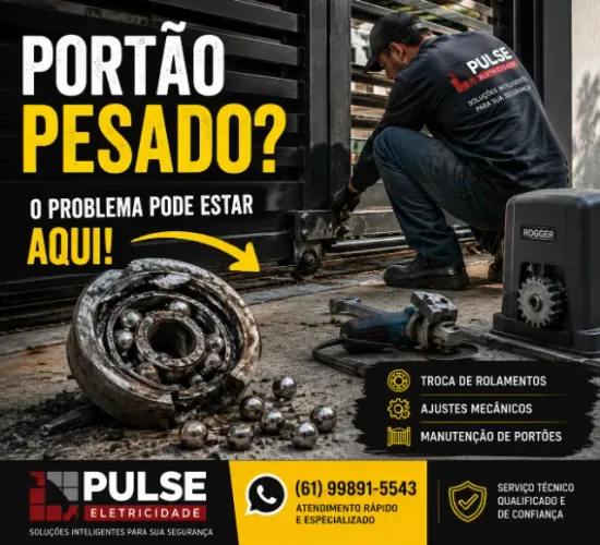 Troca de Rolamento de Portão | Elimine Travamentos e Esforço do Motor