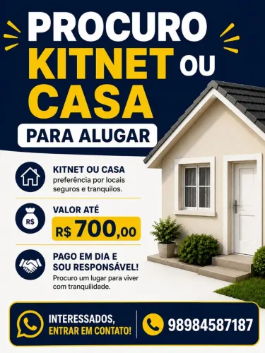 Procuro pra alugar com urgência