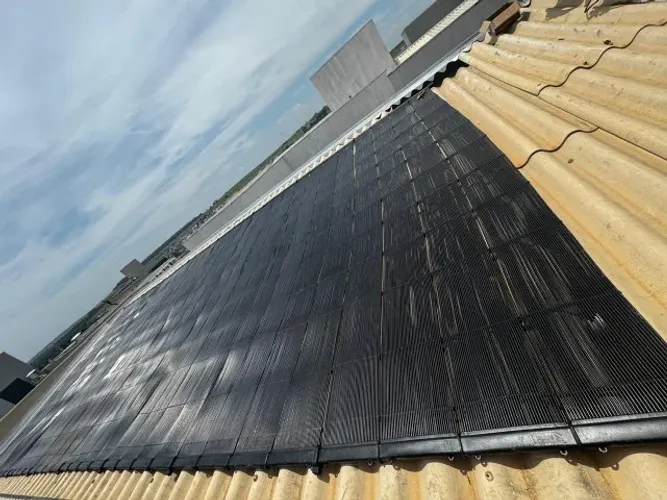 Aquecedor Solar Piscina 38,4 m2 60 mil litros 8 Placas 4m Soria