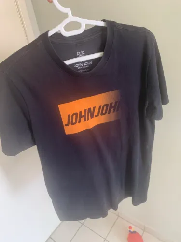Blusa John John Original Preta Tamanho P