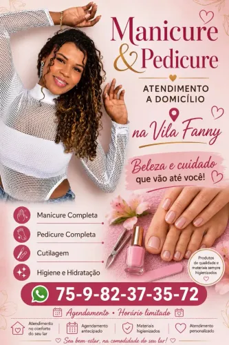 Manicure e Pedicure | Avenida Vila Fanny | Atendo a Domicílio ?