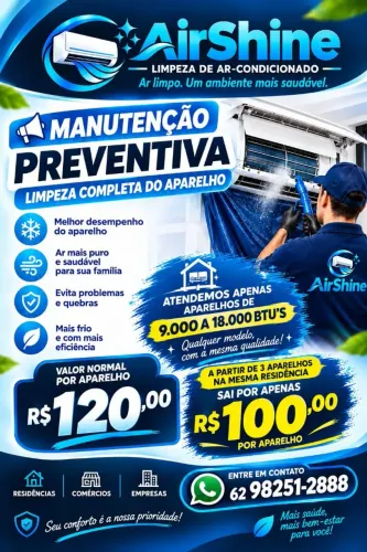 Limpeza de ar condicionado