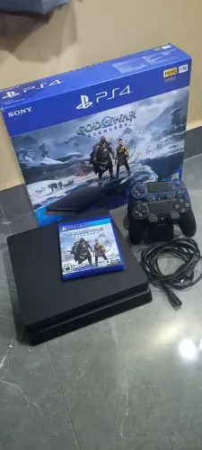PS4 Slim 1 TB + Controle Adicional Novo na Caixa com NF