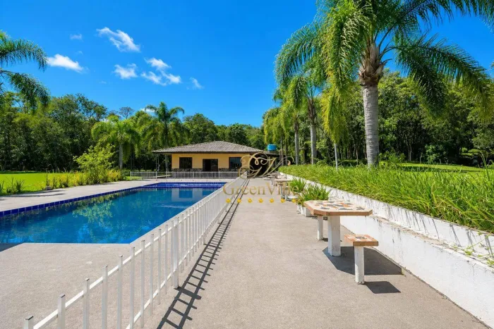 Araucária, Chácara 27.065m², Piscina, Cascata, Jrdins