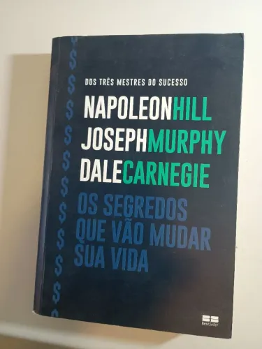 Livro Dos três mestres do sucesso Napoleonhill JosephMurphy Dalecarnegie 