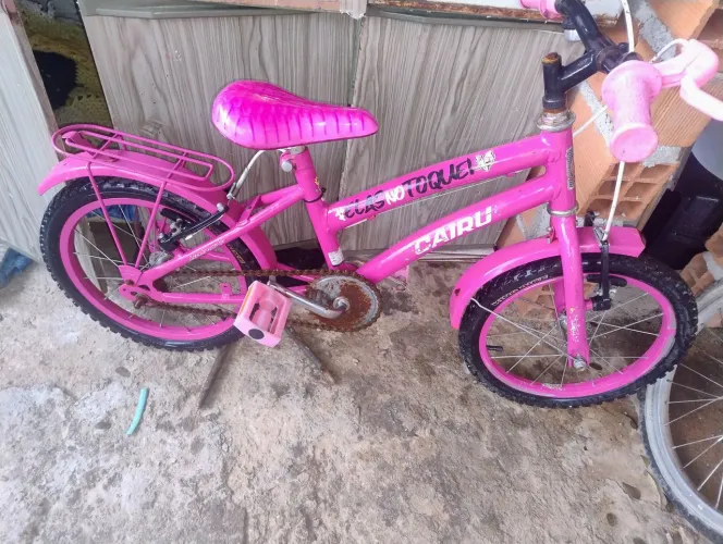 Bicicleta com garupa infantil
