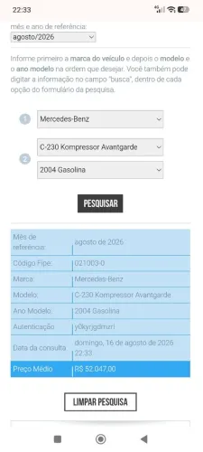 Mercedes-Benz C-230 Kompressor Avantgarde 2004