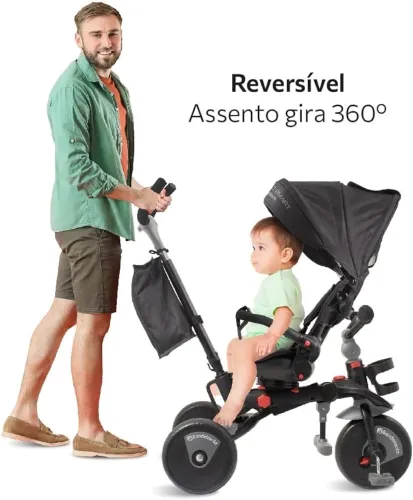 Triciclo Smart - Fases Preto Bandeirante LACRADO