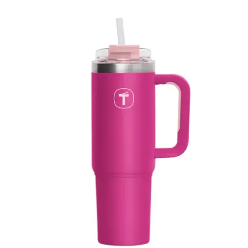Copo Tupperware Térmico Big T Tumblers 1,1 litro Rosa
