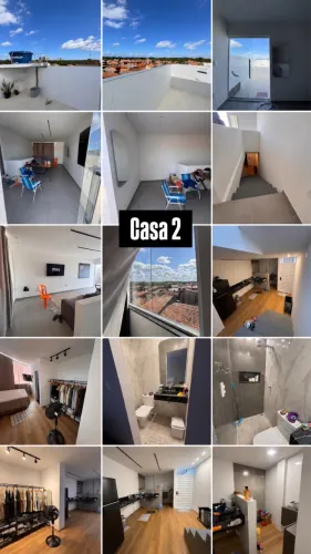 Prédio com 2 casas e 1 garagem