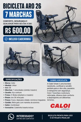 Bicicleta 600,00