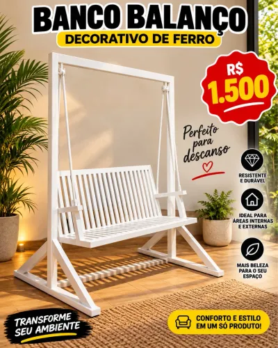 Banco Balanço para descanso ou decorativo