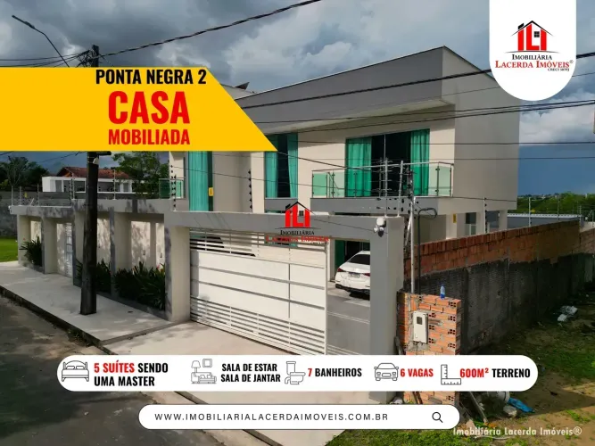 Ponta Negra II - Com 5 suítes,  600 m²  Ponta Negra - Manaus - AM