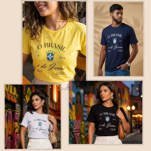 Camisetas cristãs Brasil