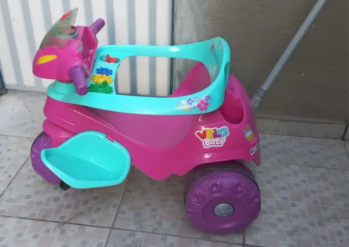 Triciclo - Velobaby G2 - Bandeirante - Passeio e Pedal - Feminino - Rosa