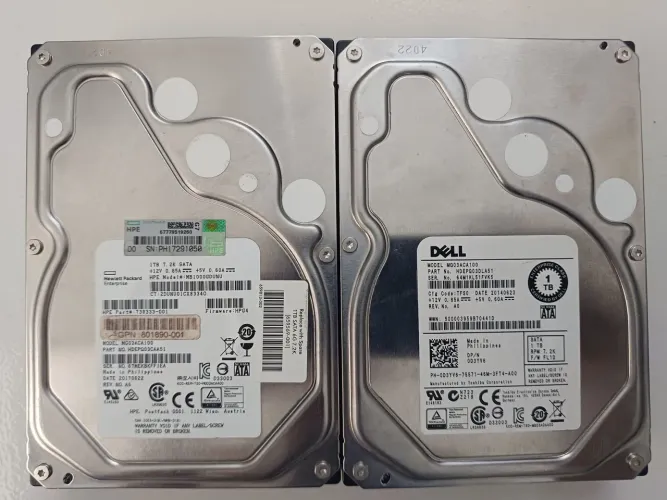 2 hds 1tb DELL HP servidores 7.2k 6gbs dvr nvr cpu