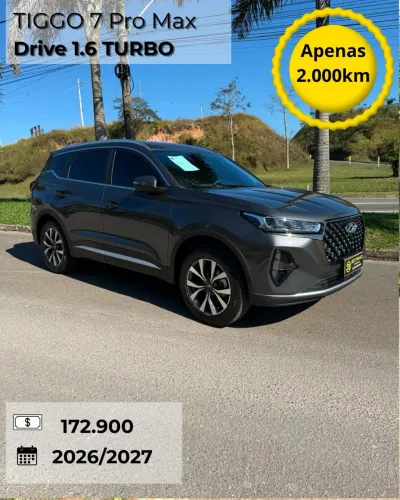 Chery Tiggo 7 Pro MAX Drive 1.6 Turbo 16V Aut. 2027
