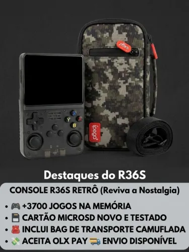 Console R36s + 64gb + bag transporte