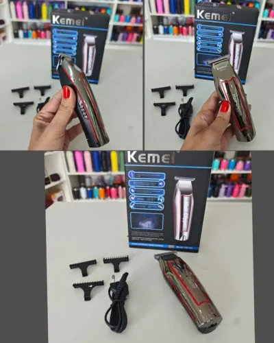 Máquina de acabamento Cabelo e Barba da Kemei, pronta entrega.