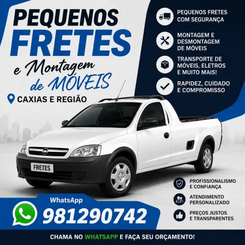 Pequenos fretes e montagem de móveis