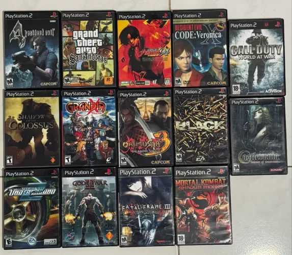 Lote de jogos ps2 repro