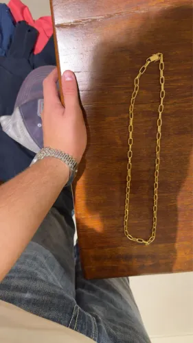 Corrente tijolinho. Ouro 18k
