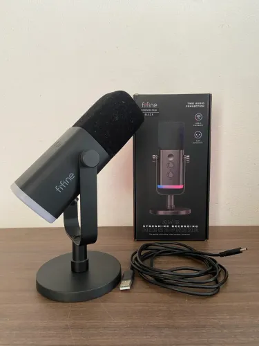 Microfone Fifine AM8 USB e XLR Perfeito Estado