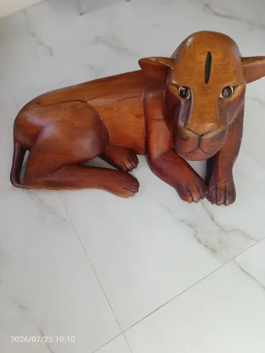 Escultura em Madeira. Onça Grande