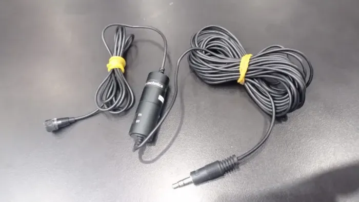 Microfone de Lapela Audio Technica ATR3350iS- FUNCIONANDO (Botão Power Danificado)