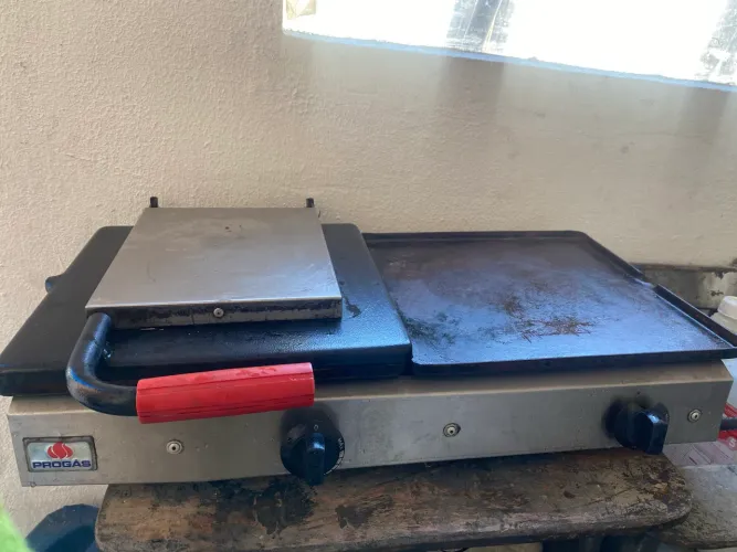 Chapa Sanduicheira Dupla Gás Progás Inox