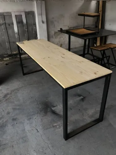 Mesa Industrial 200x60cm - Metalon e Pinus