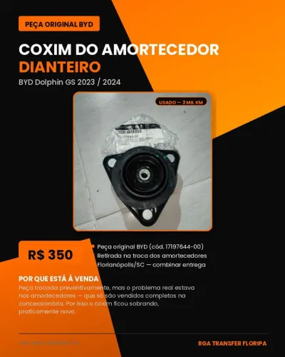 Coxim Do Amortecedor Dianteiro Dolphin GS 2023/2024