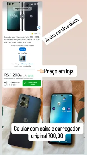 Celular moto g 53 128gb