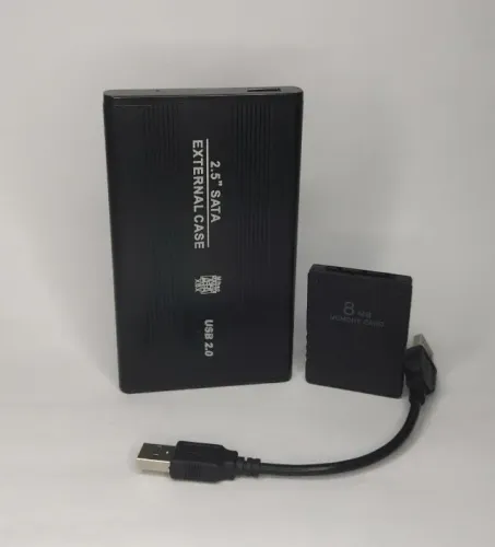 Memorycard + HD Com Jogos PS2