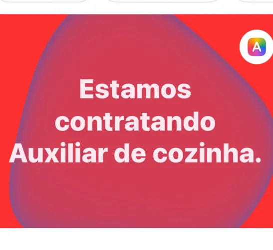 Auxiliar de cozinha para lanchonete