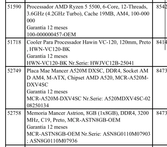 kit upgrade ryzen 5500