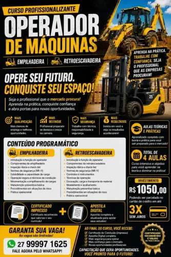 Curso Operador de Máquinas