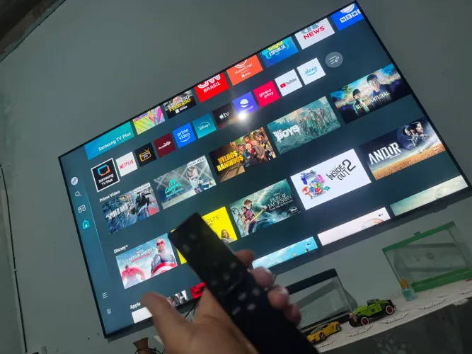 TV SAMSUNG 65 ZERA NO PLÁSTICO COM NOTA FISCAL