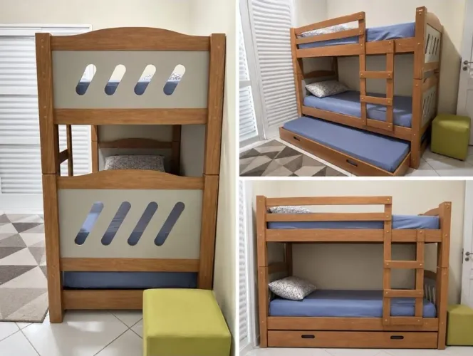 Beliche com cama auxiliar 