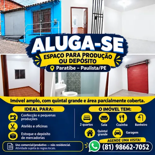 Casa para Fabricação ou Depósito Comercial - Paratibe