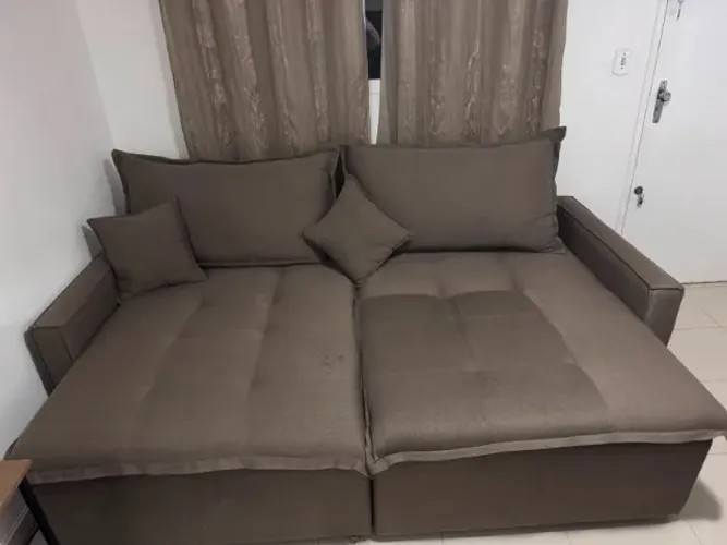 Sofá Cama Marrom