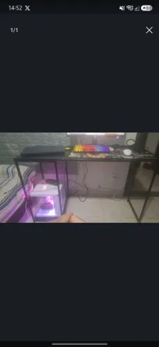 Mesa de computador, base de alumínio