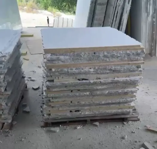 Granito branco siena - cacos paletizados 