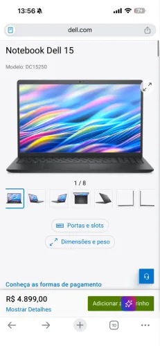 Notebook Dell 15