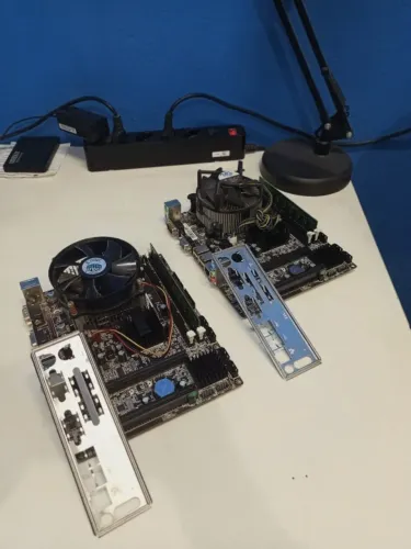 2 Placa Mãe G41 Socket 775 - Funcionando 100% - Acompanha CPU + RAM 4GB