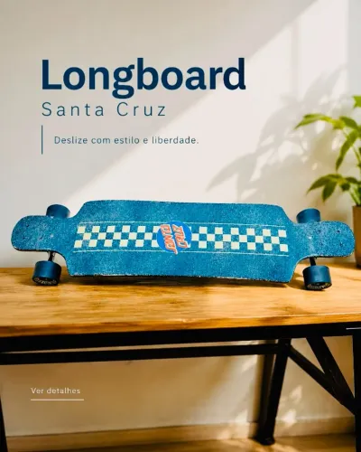  Skate longboard Santa Cruz Obscure Hand Drop Down (9.5? x 37.52?) - Usado