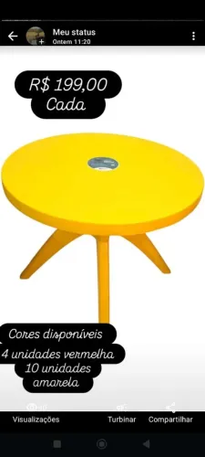 Mesa plástica