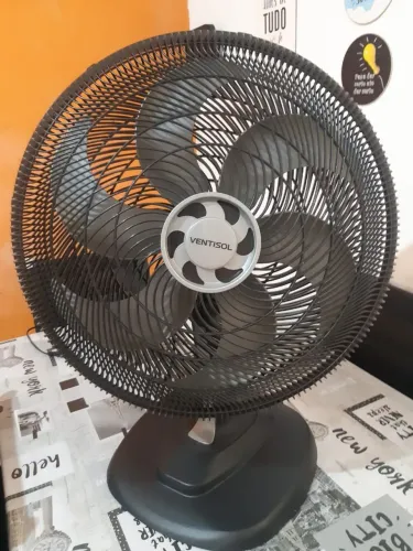 Ventilador de Mesa Ventisol Turbo 6P 50cm Preto