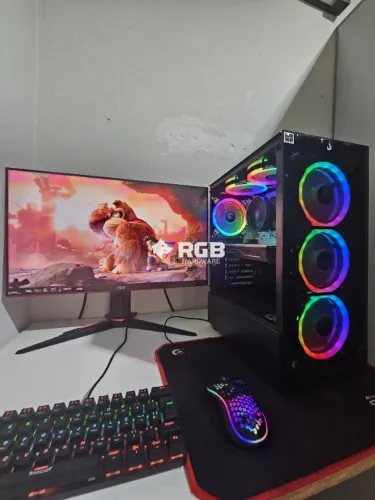 PC Gamer AM4 Ryzen 5 4500 RX480 (8GB) DDR4 16GB SSD 120GB HD 500GB